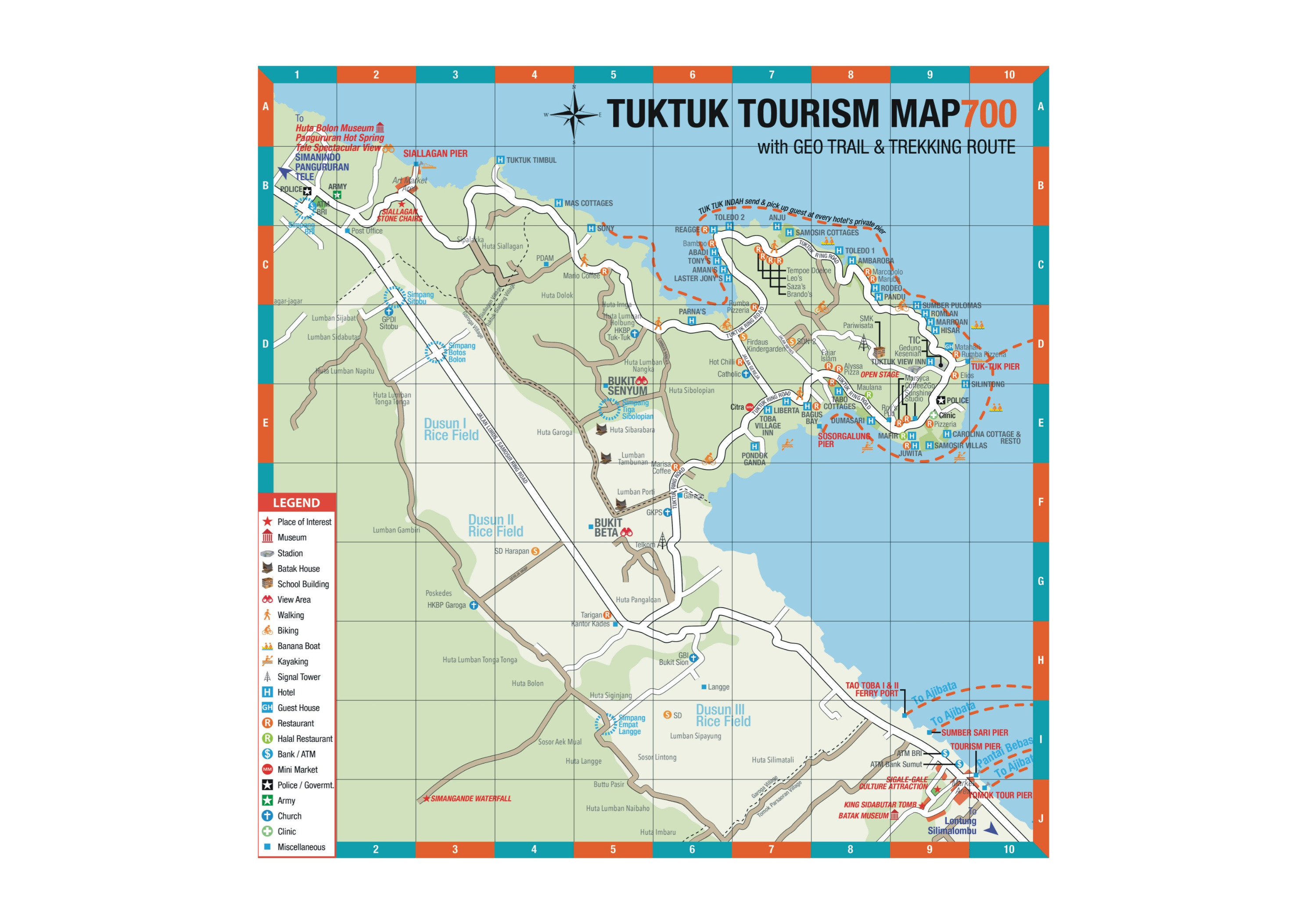 TUKTUK TOURISM MAP